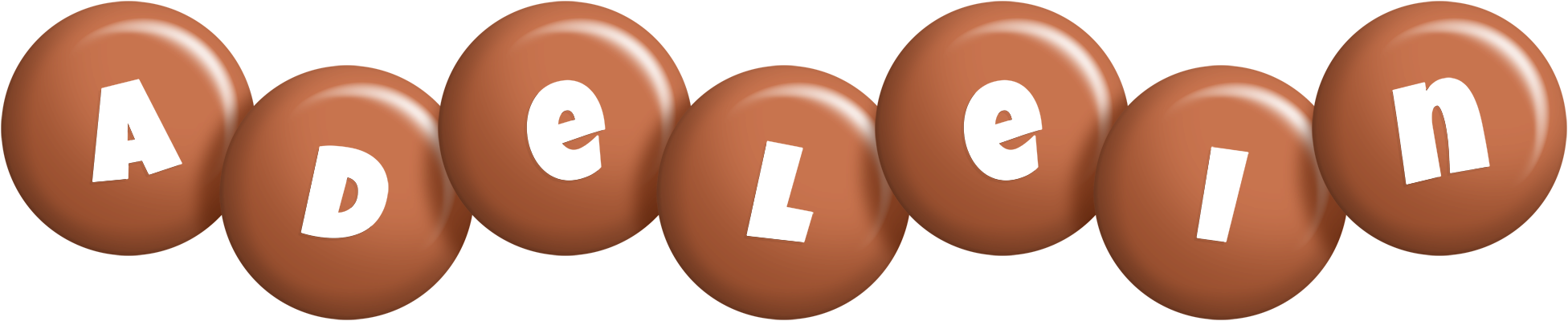 Adelein candy-brown logo