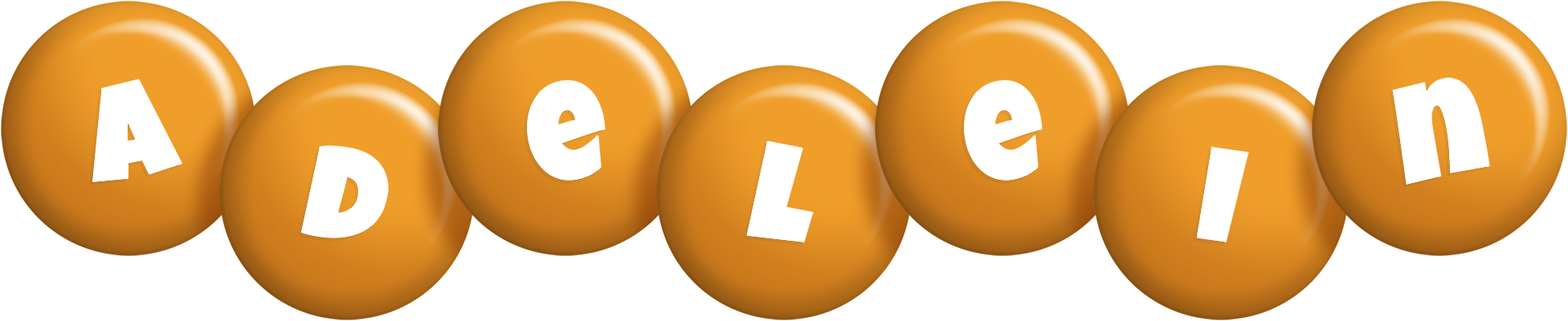Adelein candy-orange logo
