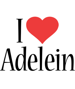 Adelein i-love logo