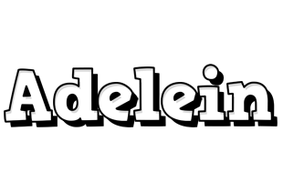 Adelein snowing logo