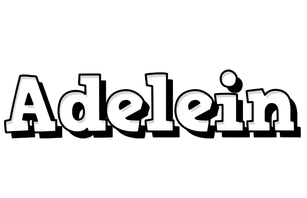 Adelein snowing logo