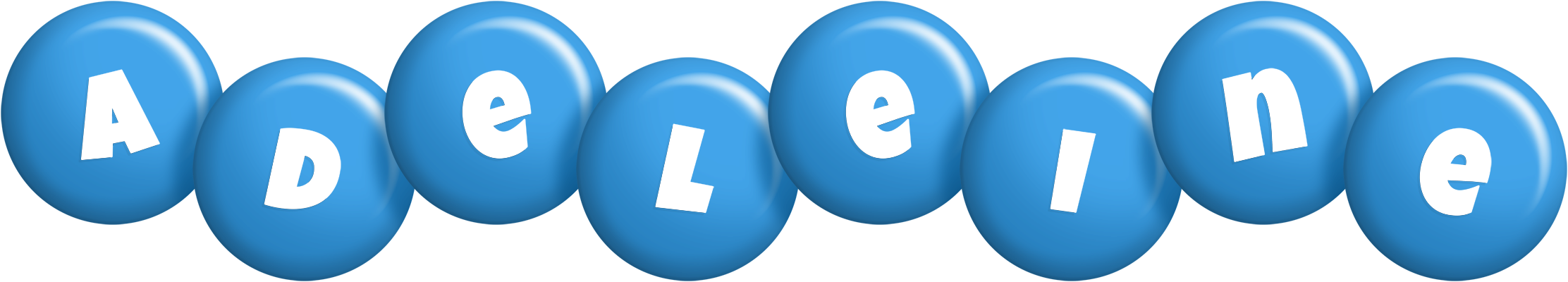 Adeleine candy-blue logo