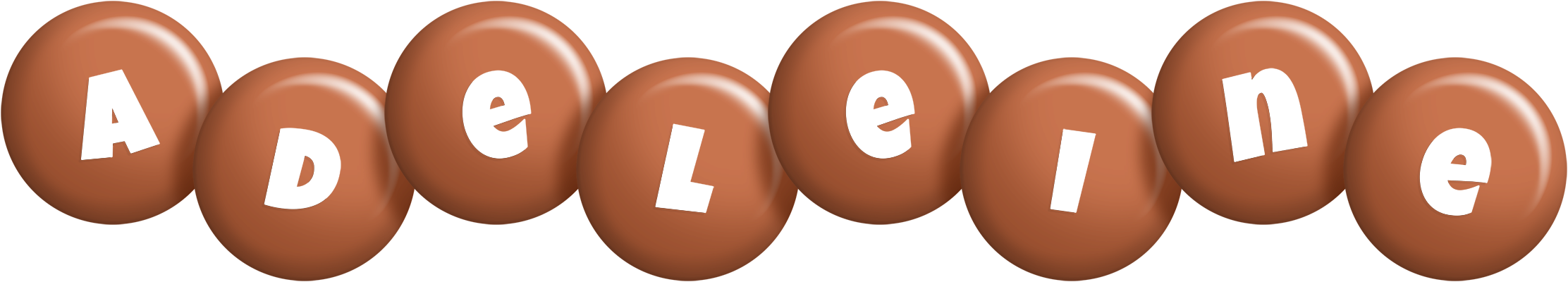Adeleine candy-brown logo
