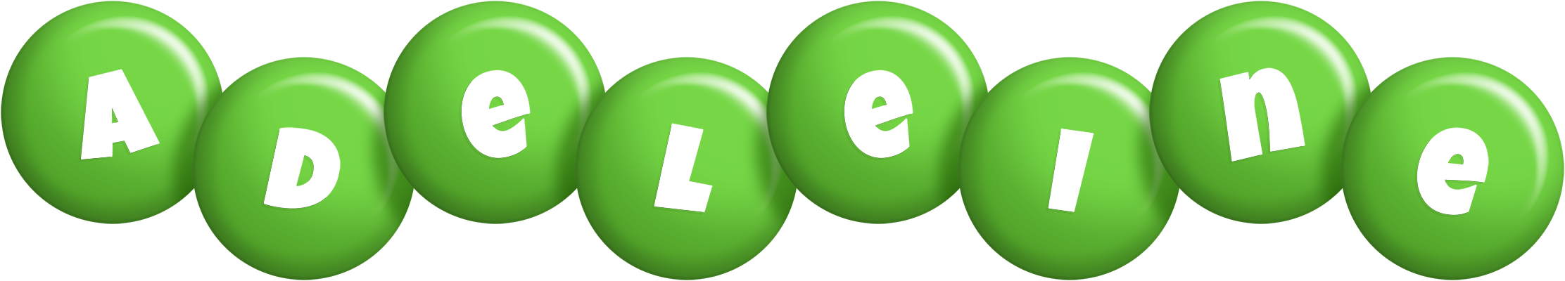 Adeleine candy-green logo