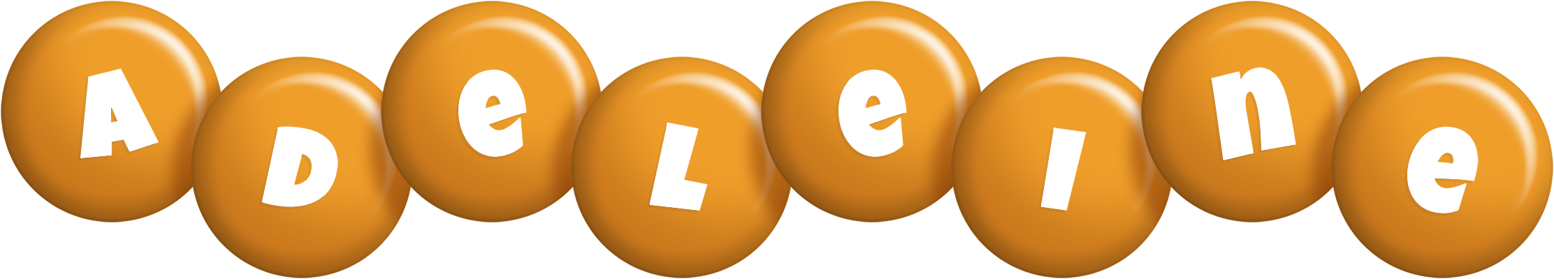 Adeleine candy-orange logo