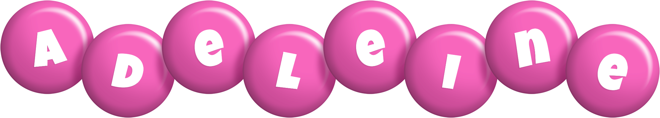 Adeleine candy-pink logo