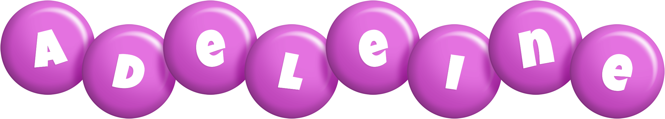 Adeleine candy-purple logo