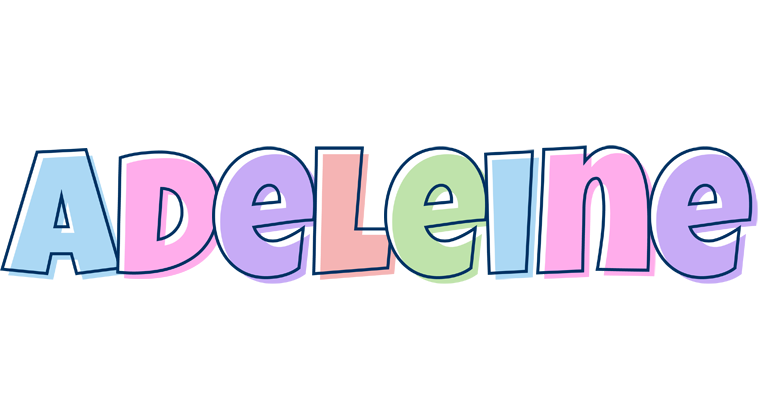 Adeleine pastel logo
