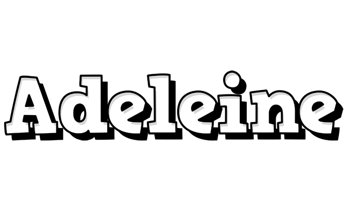 Adeleine snowing logo