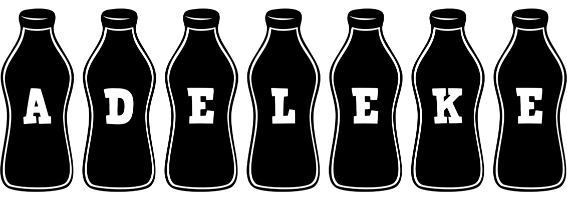 Adeleke bottle logo
