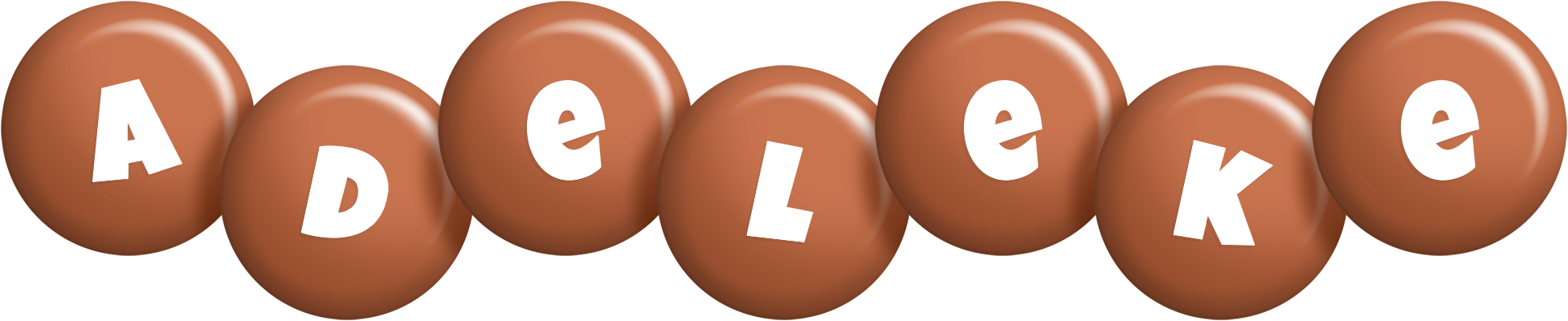 Adeleke candy-brown logo
