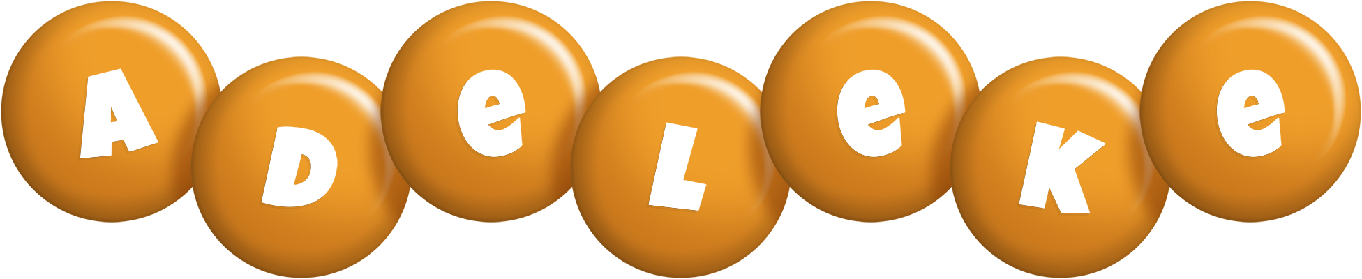 Adeleke candy-orange logo