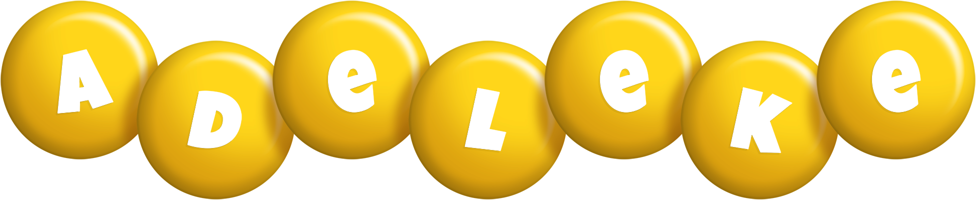 Adeleke candy-yellow logo