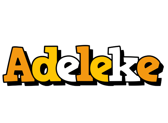 Adeleke cartoon logo