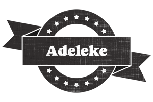 Adeleke grunge logo