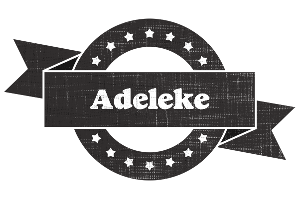 Adeleke grunge logo