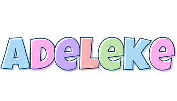 Adeleke pastel logo