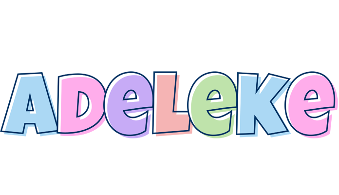 Adeleke pastel logo