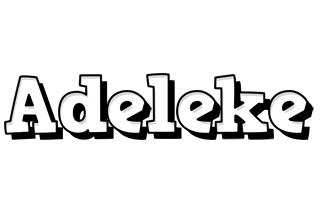 Adeleke snowing logo