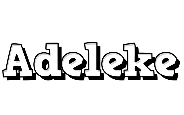 Adeleke snowing logo