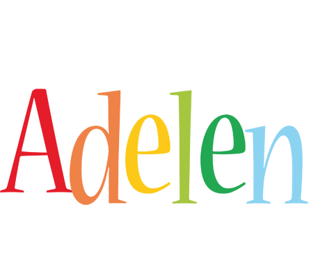 Adelen birthday logo