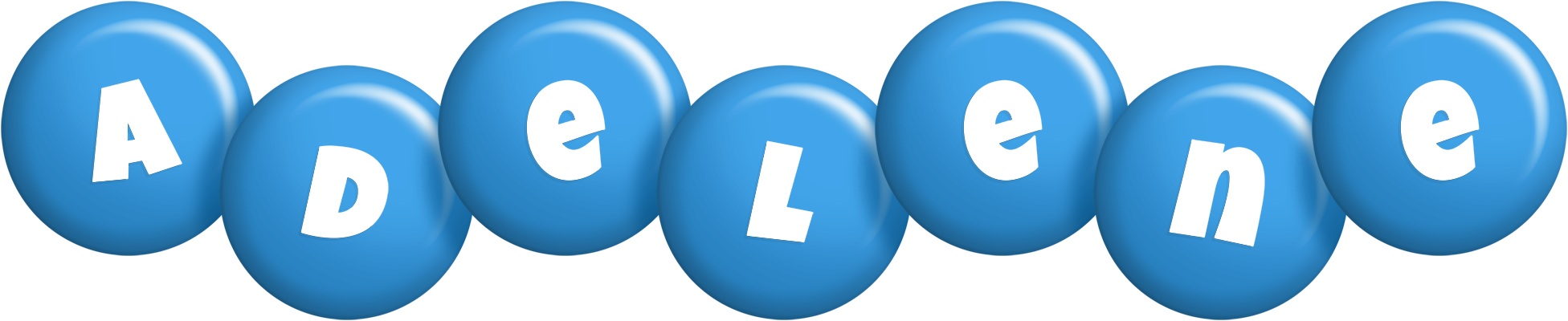 Adelene candy-blue logo