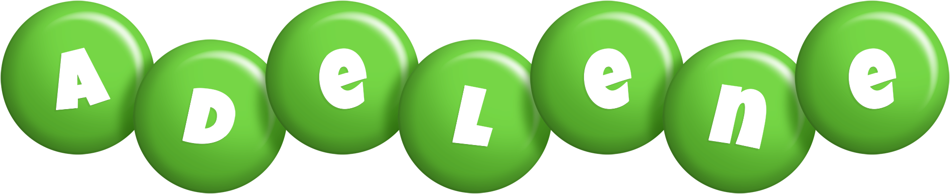 Adelene candy-green logo
