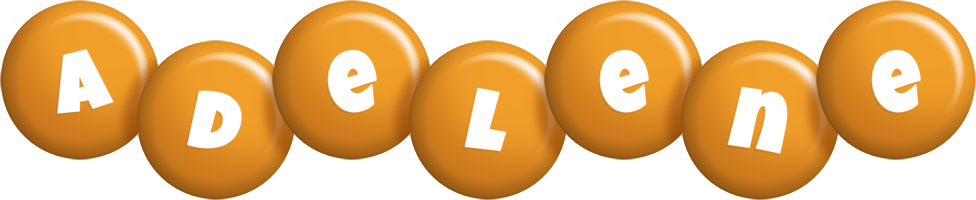 Adelene candy-orange logo