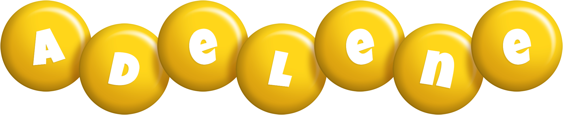 Adelene candy-yellow logo
