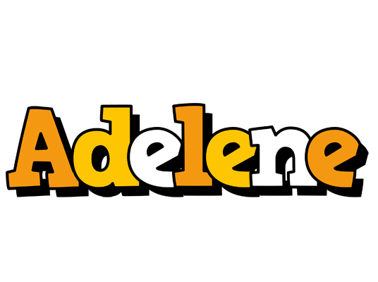 Adelene cartoon logo