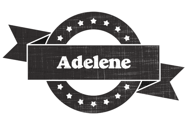 Adelene grunge logo