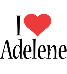 Adelene i-love logo