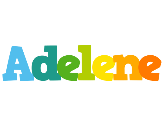 Adelene rainbows logo