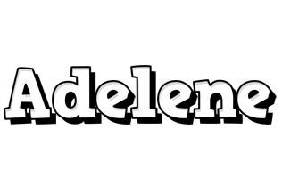 Adelene snowing logo
