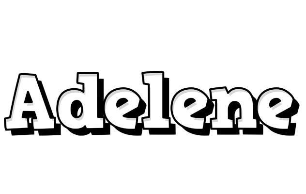 Adelene snowing logo