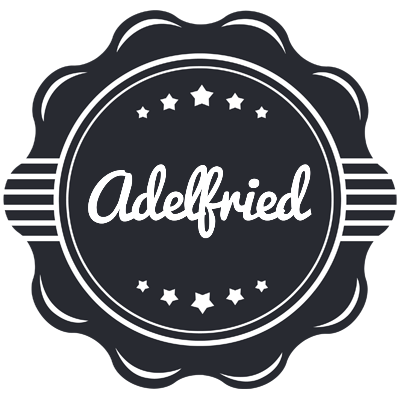 Adelfried badge logo