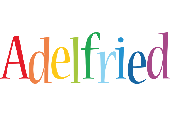 Adelfried birthday logo