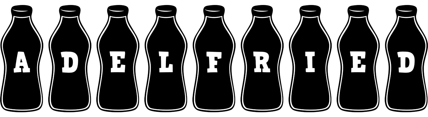 Adelfried bottle logo