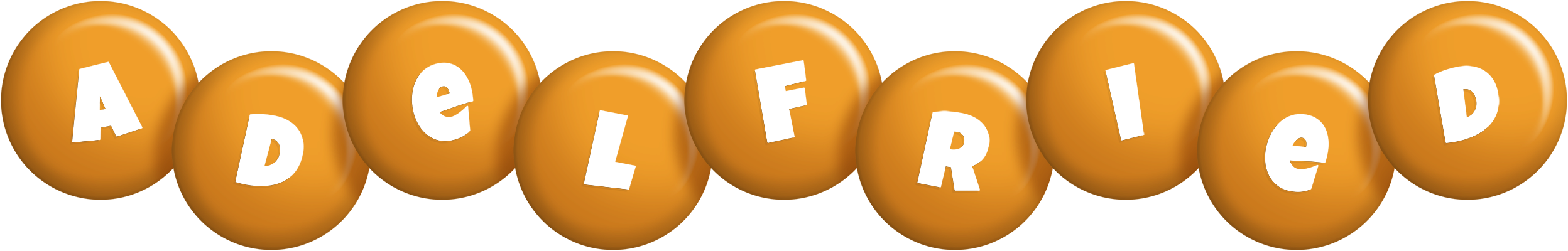 Adelfried candy-orange logo