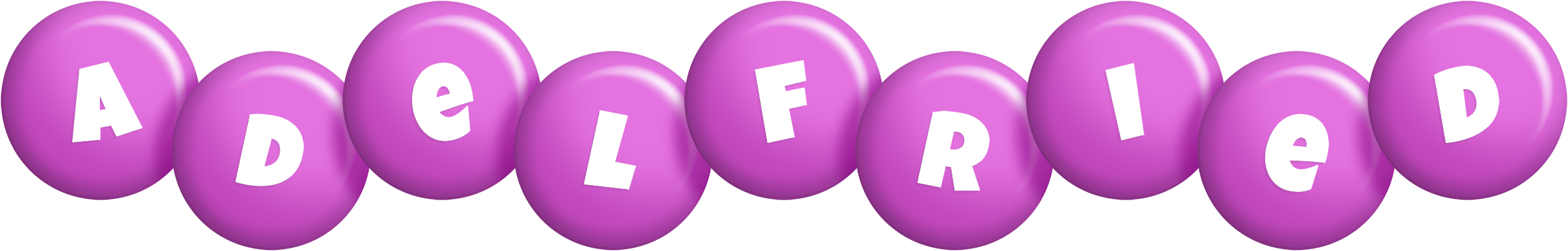 Adelfried candy-purple logo