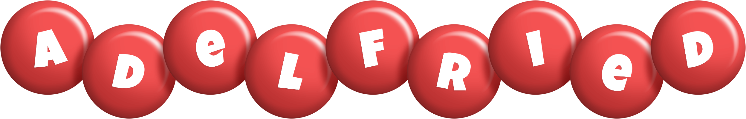 Adelfried candy-red logo