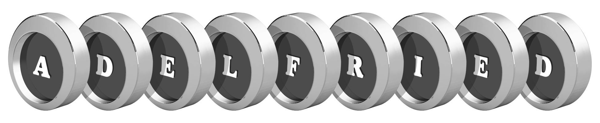 Adelfried coins logo