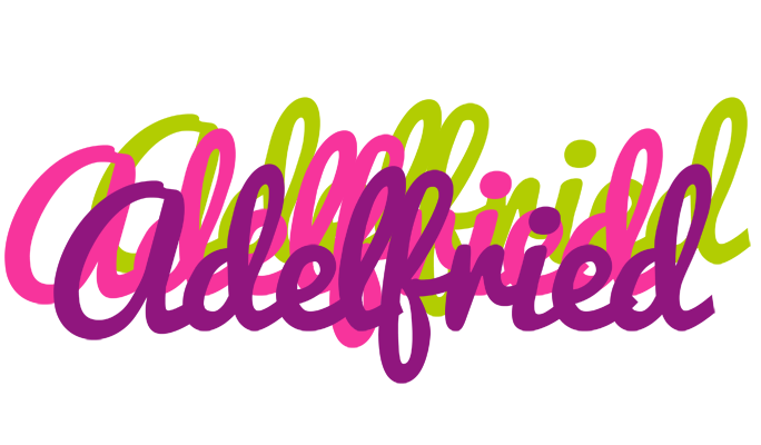 Adelfried flowers logo