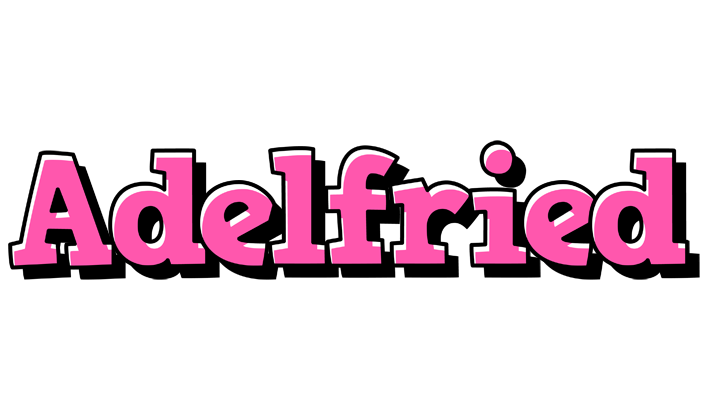 Adelfried girlish logo