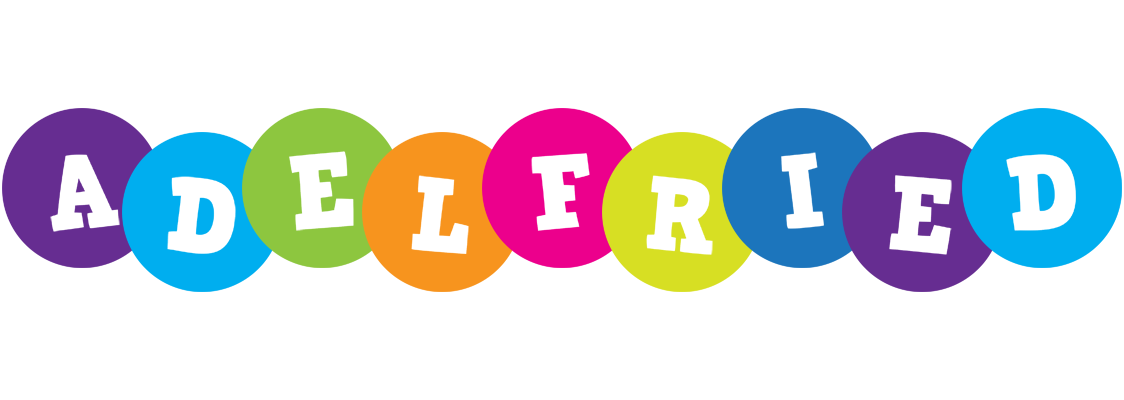 Adelfried happy logo