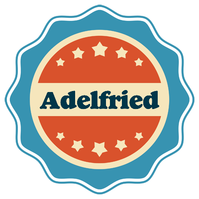 Adelfried labels logo