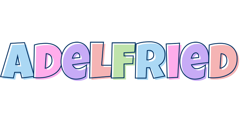 Adelfried pastel logo