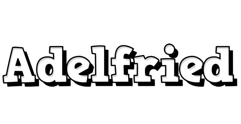 Adelfried snowing logo
