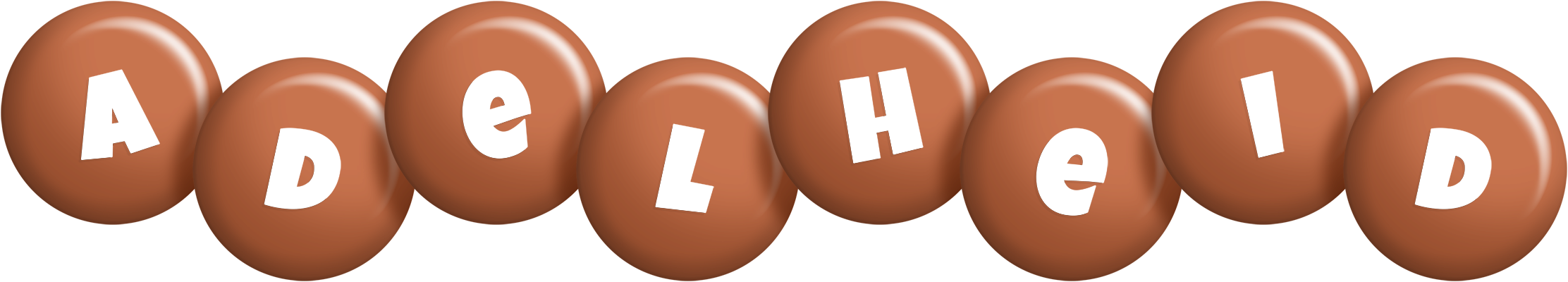 Adelheid candy-brown logo