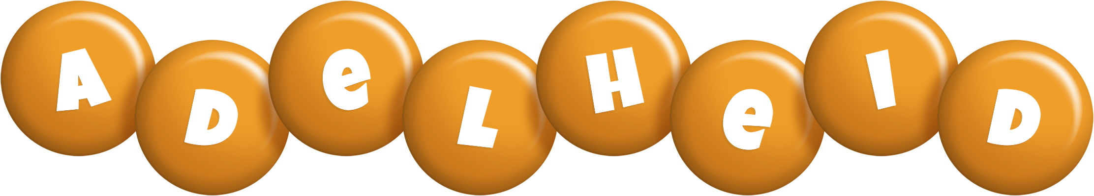 Adelheid candy-orange logo